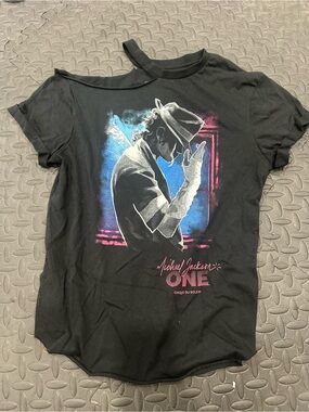 Michael Jackson ONE Black Graphic Tee - women’s Concert Shirt